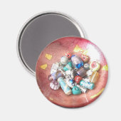Handgefertigte Glasperlen Magnet (Vorderseite/Rückseite)