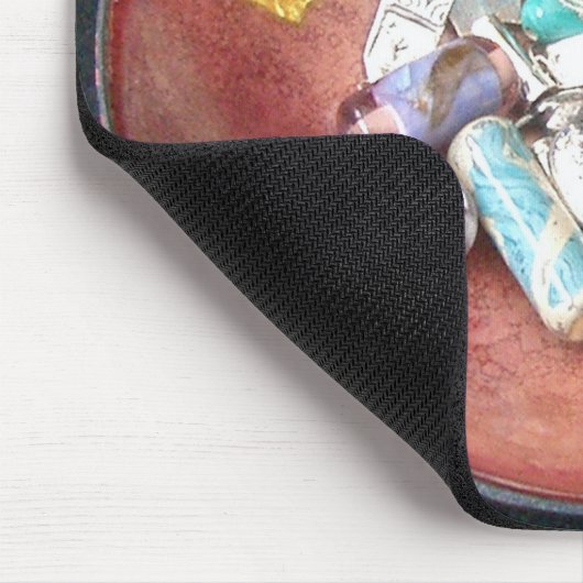 Handgefertigte Glasperlen Mousepad (Ecke)