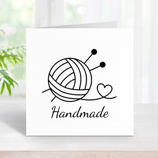 Handgefertigte Handschuhe aus Spinngarn Gummistempel
