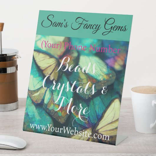 Handgefertigte Handwerksfirmen Unterschrift Sockelschild (In Situ)