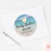 handgefertigte, hausgemachte Körperputz im Sommer  Runder Aufkleber (Umschlag)