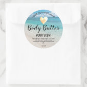 handgefertigte, hausgemachte Körperputz im Sommer  Runder Aufkleber (Tasche)