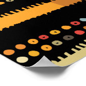 Handgefertigte, helle Streifen, nahtlos ohne Stamm Poster (Ecke)