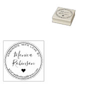 Handgefertigte Herzstücke und Rundwaren mit Liebe  Gummistempel (Stempel)