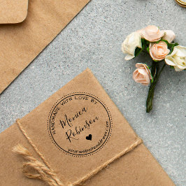 Handgefertigte Herzstücke und Rundwaren mit Liebe  Gummistempel