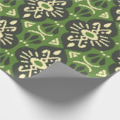 Handgefertigte Ikat-Gewebe. Ethnische nahtlose Mus Geschenkpapier (Ecke)