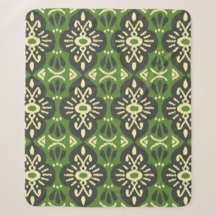 Handgefertigte Ikat-Gewebe. Ethnische nahtlose Mus Sherpadecke