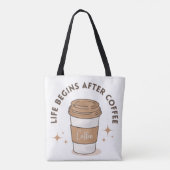 Handgefertigte Kaffeebecher Tasche (Rückseite)