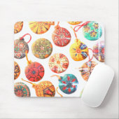 Handgefertigte Keramik-Ornamente auf einem Compute Mousepad (Mit Mouse)