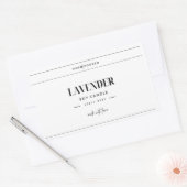 Handgefertigte Kerze | Anpassbar Rechteckiger Aufkleber (Umschlag)