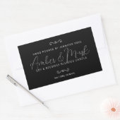 Handgefertigte Kerze Mono, einfacher Herzteiler Rechteckiger Aufkleber (Umschlag)