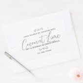 Handgefertigte Kerze, schlicht, schwarz Rechteckiger Aufkleber (Umschlag)