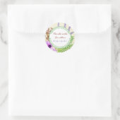 Handgefertigte Kerzen Labels Runder Aufkleber (Tasche)