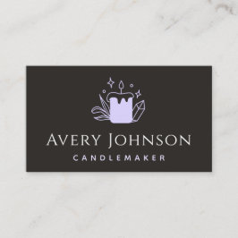 Handgefertigte Kerzen und Kristallkerzenmacher Visitenkarte