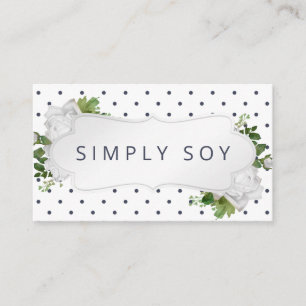 Handgefertigte Kerzen und Sojabohnenmelzen Visitenkarte