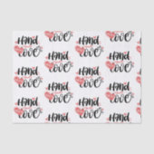 Handgefertigte kleine Unternehmen mit Liebe Seidenpapier (Vorderseite)