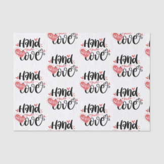 Handgefertigte kleine Unternehmen mit Liebe Seidenpapier