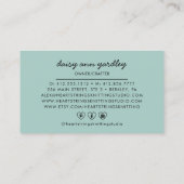 Handgefertigte Knetmaschinen/Knetmaschinen Visitenkarte (Rückseite)