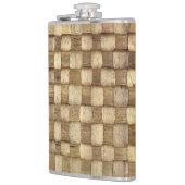 Handgefertigte Körbe Nahtlose Textur Flachmann (Links)