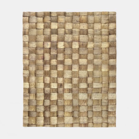 Handgefertigte Körbe Nahtlose Textur Fleecedecke (Vorderseite)