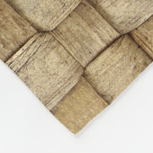 Handgefertigte Körbe Nahtlose Textur Fleecedecke (Ecke)