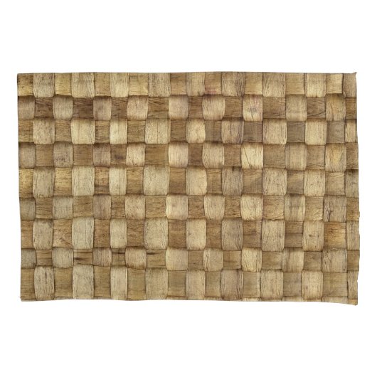 Handgefertigte Körbe Nahtlose Textur Kissenbezug (Vorderseite)