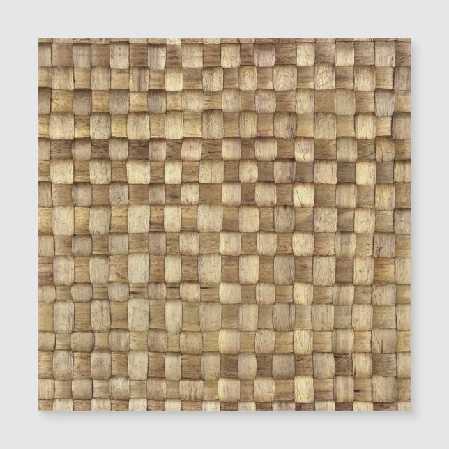 Handgefertigte Körbe Nahtlose Textur Magnetkarte (Vorderseite)