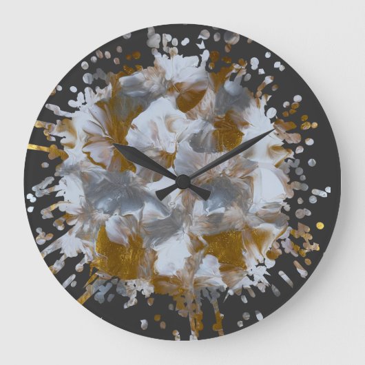 handgefertigte Kunstwerke Große Wanduhr (Vorderseite)