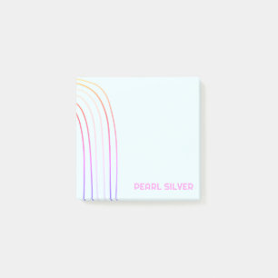 Handgefertigte Kurven CUSTOM Monogramm Personalisi Post-it Klebezettel