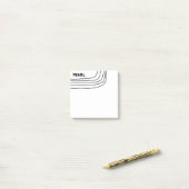 Handgefertigte Kurven CUSTOM Monogramm Personalisi Post-it Klebezettel (Auf Schreibtisch)