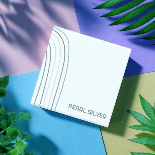 Handgefertigte Kurven CUSTOM Monogramm Personalisi Post-it Klebezettel
