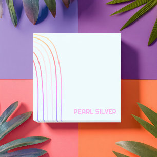 Handgefertigte Kurvenlinien CUSTOM Monogramm Perso Post-it Klebezettel