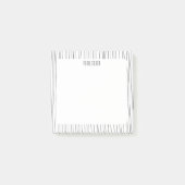 Handgefertigte Linien CUSTOM Chic Monogram Persona Post-it Klebezettel (Vorderseite)