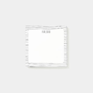 Handgefertigte Linien CUSTOM Chic Monogram Persona Post-it Klebezettel