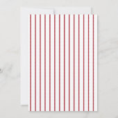 Handgefertigte Linocut Weihnachtskarte Einladung (Rückseite)