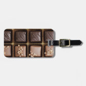 Handgefertigte Luxusschokolade in einer Schachtel Gepäckanhänger (Vorderseite horizontal)