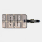 Handgefertigte Luxusschokolade in einer Schachtel Gepäckanhänger (Rückseite horizontal)