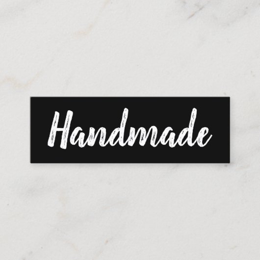 Handgefertigte minimalistische, moderne, einfache mini visitenkarte (Vorderseite)