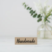 Handgefertigte minimalistische moderne einfache ru mini visitenkarte (Stehend Vorderseite)