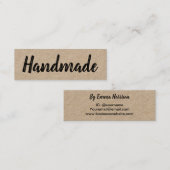 Handgefertigte minimalistische moderne einfache ru mini visitenkarte (Vorne/Hinten)