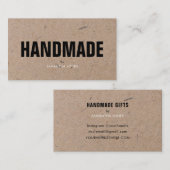 Handgefertigte Minimalistische, moderne, rustikale Visitenkarte (Vorne/Hinten)