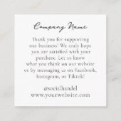 Handgefertigte Moonstone Necklace Juwelier Display Begleitkarte (Rückseite)