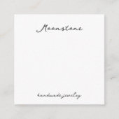 Handgefertigte Moonstone Necklace Juwelier Display Begleitkarte (Vorderseite)