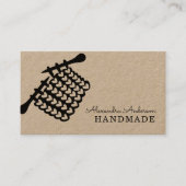 Handgefertigte Nadeln und Mesh Kraft Visitenkarte (Vorderseite)