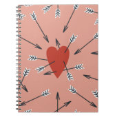 Handgefertigte nahtlose Muster mit flachen Abbildu Notizblock (Vorderseite)