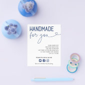 Handgefertigte Navy für Sie Wash Instructions Foto Flyer (Einzeln)