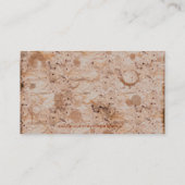 Handgefertigte Papiereffekte - Business & Visitenk Visitenkarte (Rückseite)