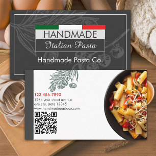 Handgefertigte Pasta-Manufaktur Visitenkarte