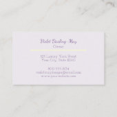 Handgefertigte Pastell-grüne Knetmaschine oder Gar Visitenkarte (Rückseite)