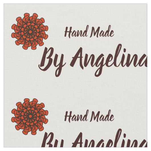 Handgefertigte personalisierte Nähetiketten Stoff (Nahaufnahme)